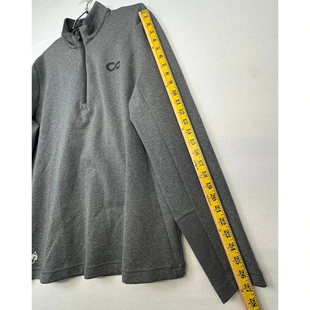 Greyson Quarter Zip Pullover Men's Medium Gray Performance Stretch Golf